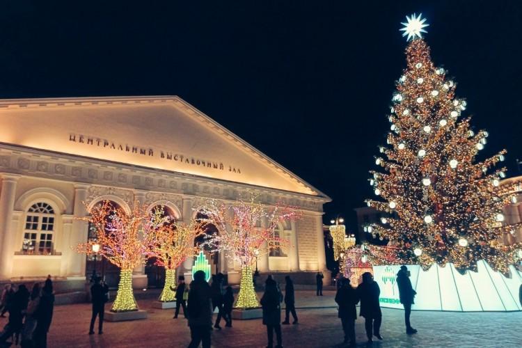 Москва. Волшебство первых дней года.