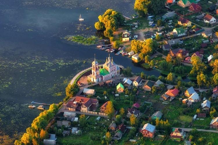 Переславль-Залесский, место впадения реки Трубеж в Плещеево озеро