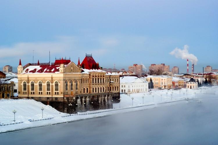 Столица бурлаков, купцов и моряков зима