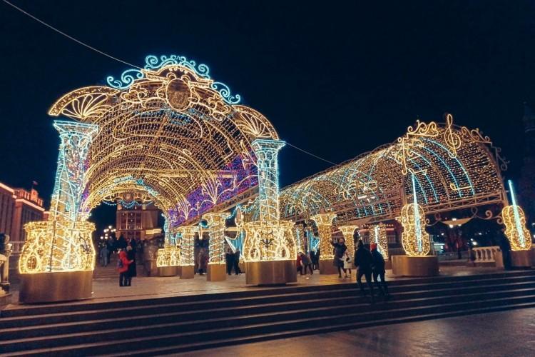 Москва. Волшебство первых дней года.