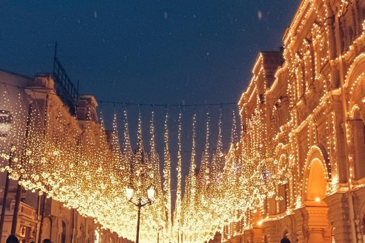 Москва. Волшебство первых дней года.